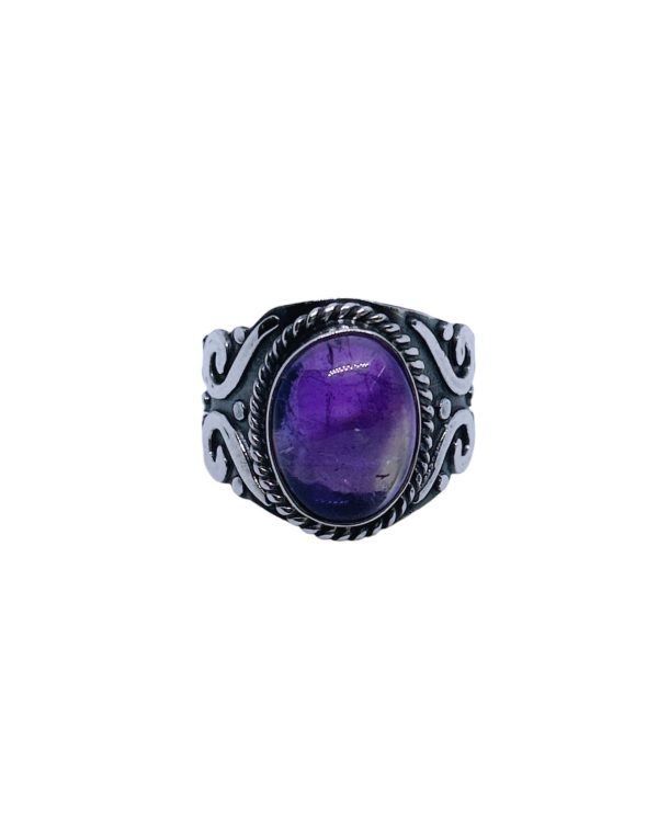 Amethyst Adjustable Ring