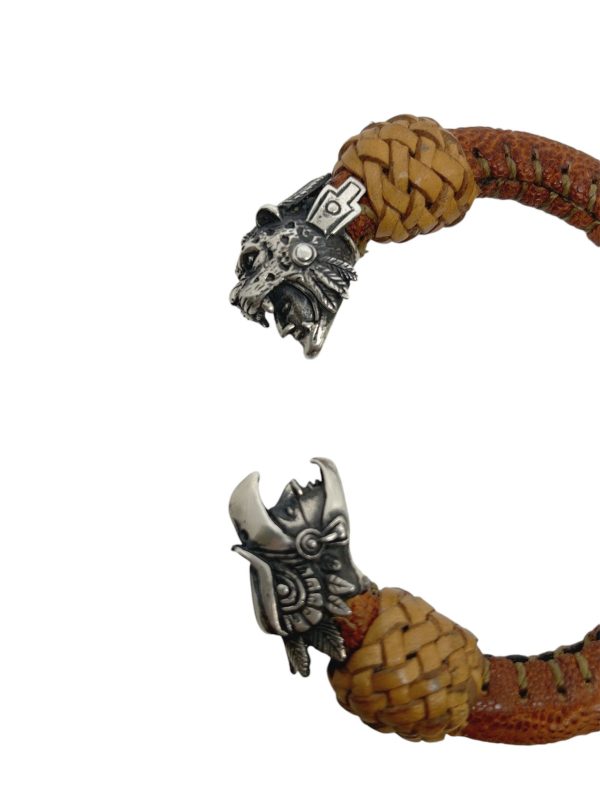 Eagle & Jaguar Skull Bracelet - Image 4