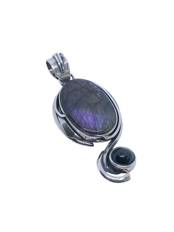 Purple Fire Labradorite Pendant - Image 2