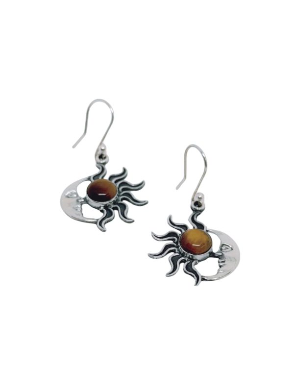 Sun & Moon 4 Piece Jewelry Set  Tiger's Eye Gem - Image 5