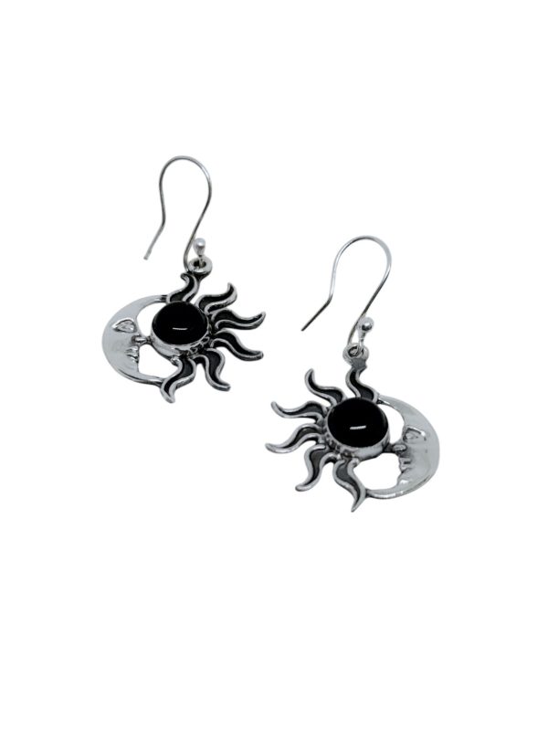 Sun & Moon 4 Piece Jewelry Set Black Obsidian - Image 5