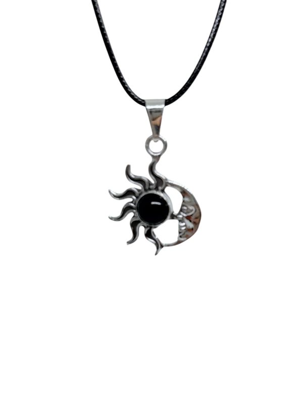 Sun & Moon 4 Piece Jewelry Set Black Obsidian - Image 6